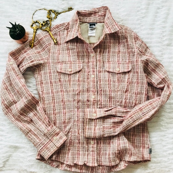 The North Face Tops - North Face Button Up Hiking Shirt!